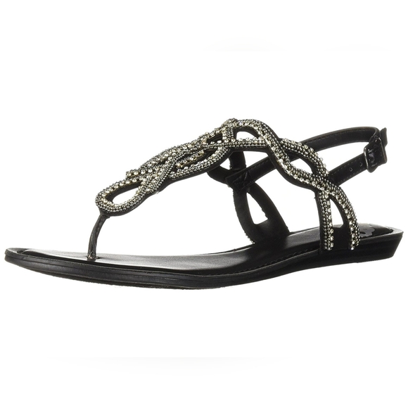 Fergalicious Black and Silver Sandals - Picture 2 of 7